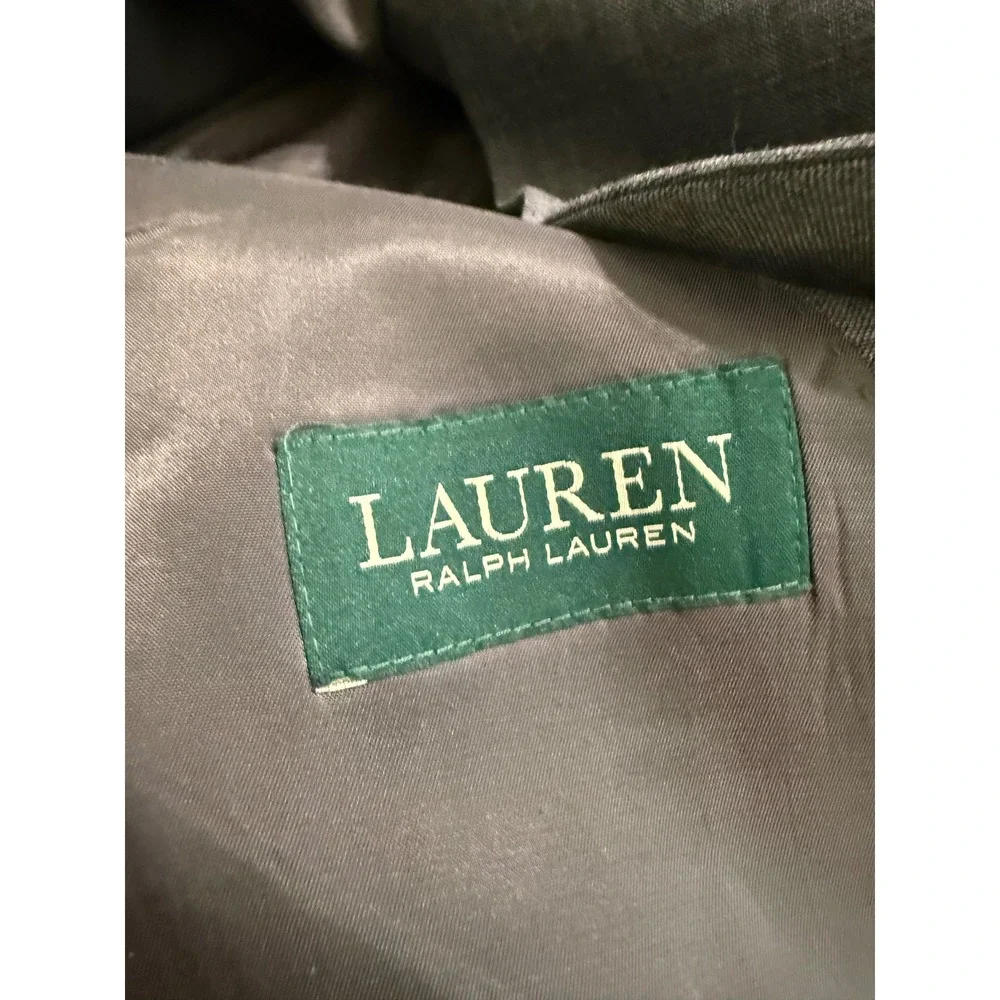 Lauren Ralph Lauren Mens Grey Two Button Blazer Sport Coat 48R